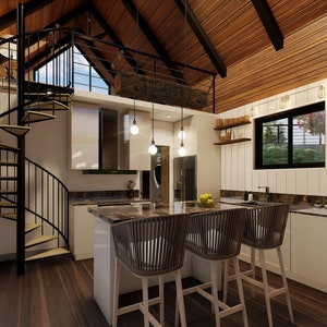 825 S.F. Small Cabin - PDF Plans image 3