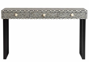 study table organizer bone inlay 3 drawer console table