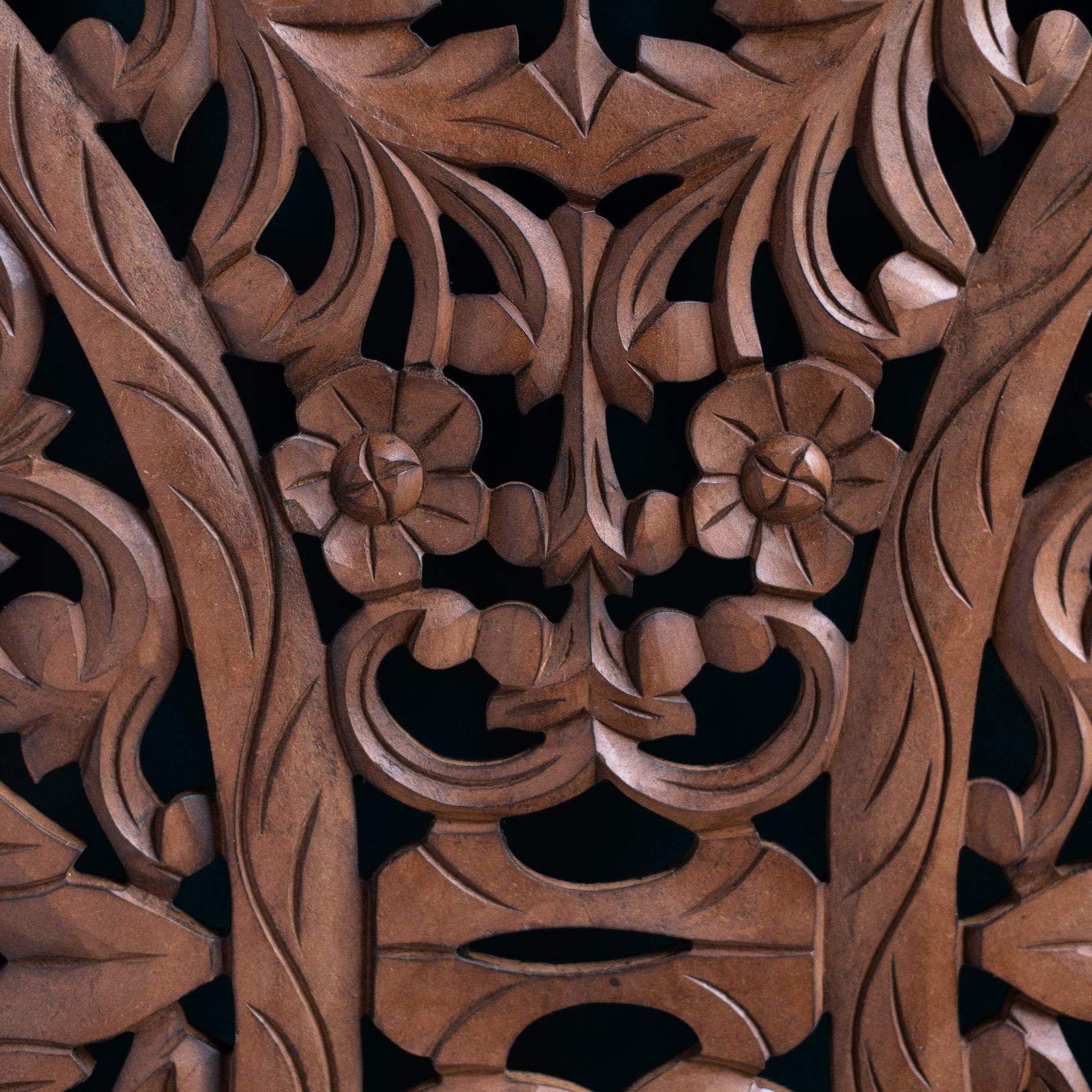 Carved Wooden Headboard Etsy