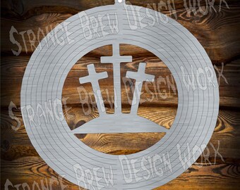 Crosses Wind Spinner CNC File, Plasma Cut, Cricut (Digital Download)