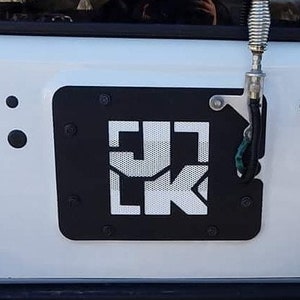 Fits Jeep Wrangler JK JKU Spare Delete Plate Tramp Stamp dxf svg file cut file cnc plasma jeep parts JK ((Digital download))