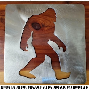 Big foot stencil metal stencil , wood router, painting, wood burning, pattern making, wood working, tracing cnc cut steel bigfoot