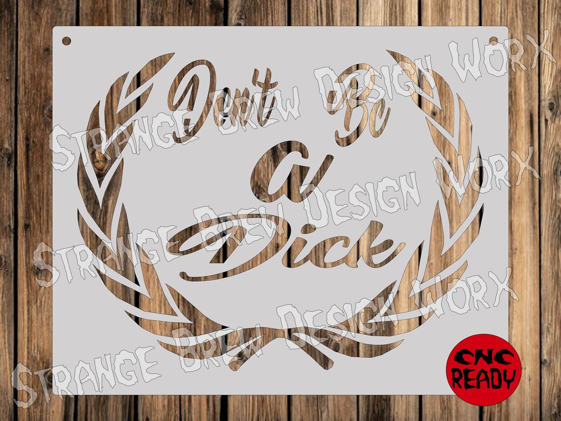 Don't Be a Dick DXF File Svg / Png / Pdf / Eps / Ai File Cnc Plasma ...