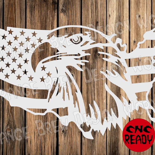 Eagle flag Americn flag DXF file svg / png / pdf / eps / Ai file cnc plasma, vinyl cutter, cricut, cameo cnc dxf cnc plasma cut files zip