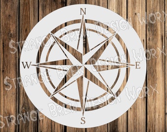 Compass Rose (dxf, svg, png, pdf, eps, ai) CNC Plasma Cut File
