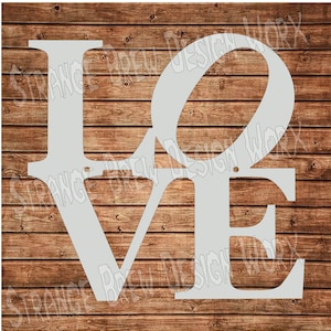 Kärleksbokstäver DXF-fil svg / png / pdf / eps / AI-fil cnc plasma, vinylskärare, cricut, cameo cnc dxf cnc plasmaskärningsfiler zip-fil