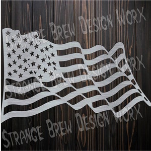 Waving American Flag DXF file svg / png / pdf / eps / Ai file cnc plasma, vinyl cutter, cricut, cameo cnc dxf cnc plasma cut files zip file