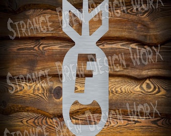 F Bomb Bottle Opener DXF File, CNC Plasma Laser Cut File (Digital Download)