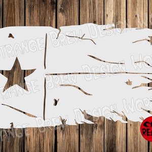 tattered texas flag DXF file svg / png / pdf / eps / Ai file cnc plasma, vinyl cutter, cricut, cameo cnc dxf cnc plasma cut files zip