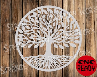 Baum des Lebens DXF Datei svg / png / pdf / eps / Ai Datei cnc Plasma, Vinyl Cutter, Cricut, Cameo cnc dxf cnc plasma cut files zip