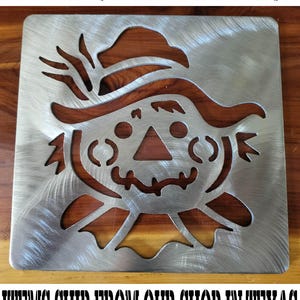Scarecrow stencil metal stencil, wood router, painting, wood burning, pattern making, wood working, tracing cnc cut steel