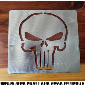 Skull stencil metal stencil, wood router, painting, wood burning, pattern making, wood working, tracing cnc cut steel
