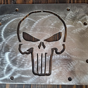Se adapta a Jeep Wrangler JK JKU Spare Delete Plate Tramp Stamp dxf svg file cut file cnc plasma jeep parts JK ((Descarga digital)) estilo de calavera