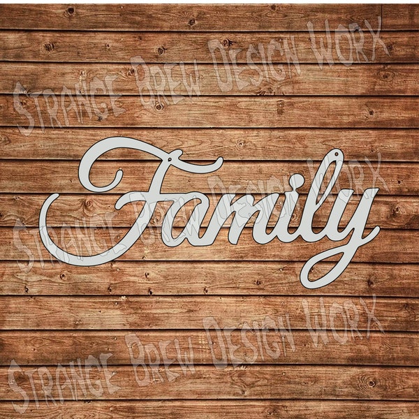 Family Lettering DXF file svg / png / pdf / eps / Ai file cnc plasma, vinyl cutter, cricut, cameo cnc dxf cnc plasma cut files zip file