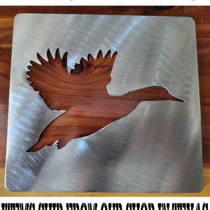 Duck stencil metal stencil, wood router, painting, wood burning, pattern making, wood working, tracing cnc cut steel