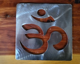 Ohm Symbol stencil metal stencil , wood router, painting, wood burning, pattern making, wood working, tracing cnc cut steel Ohm