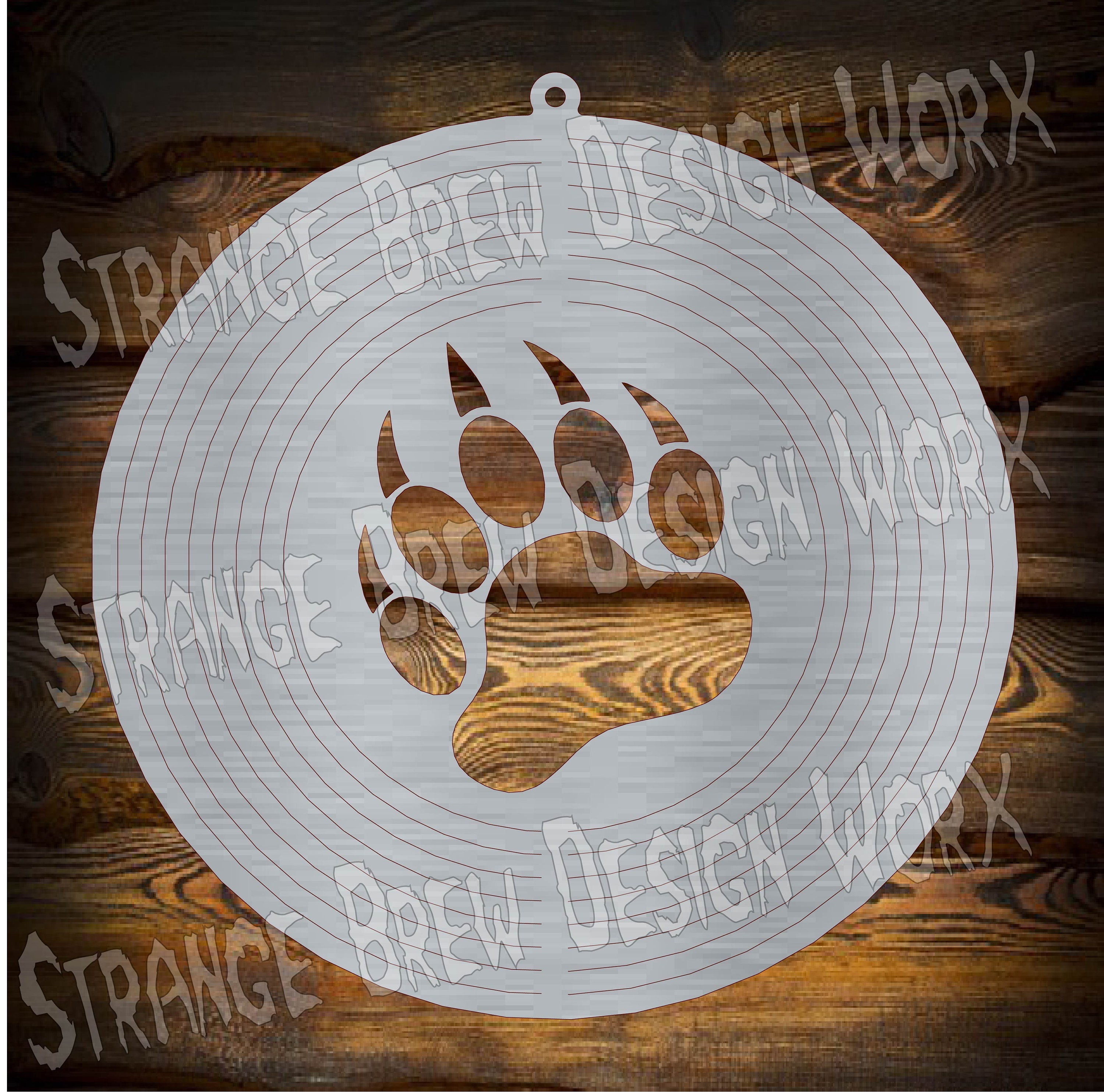 Bear Paw Wind Spinner DXF File Svg / Png / Pdf / Eps / Ai File Etsy