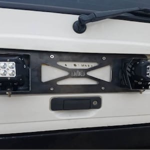 Universal Fit Led light pod mount past: Jeep Cherokee achterpoort mount platte mout LED light pod dxf bestand svg bestand offroad lichten Jeep Toyota