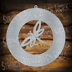 Archivo DXF de molino de viento de libélula, archivos svg / png / pdf / eps / Ai, plasma cnc, cortador de vinilo, cricut, cnc, dxf, corte por plasma cnc, glowforge, listo para cnc