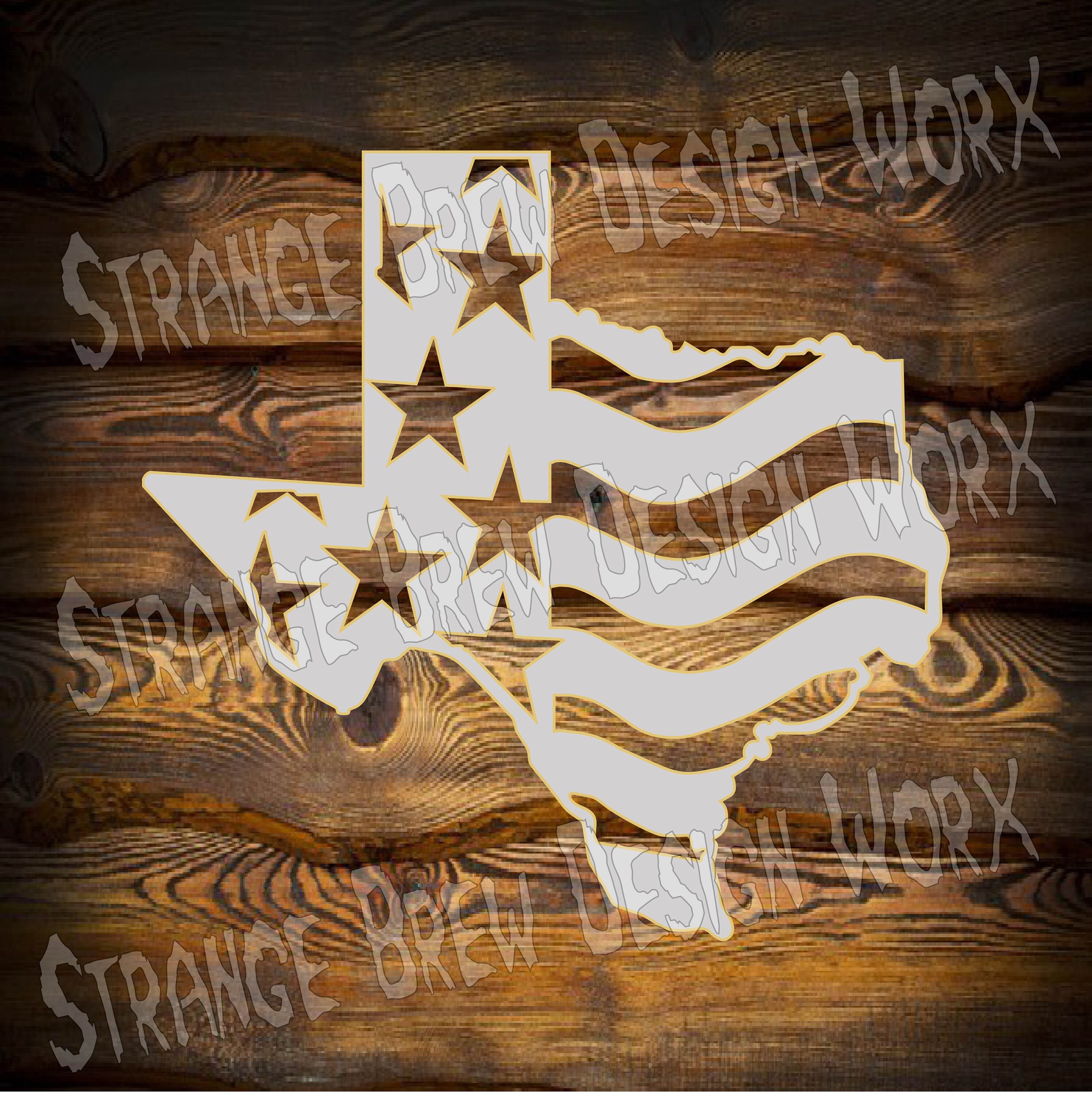 Texas Flag Wall Art DXF File Svg / Png / Pdf / Eps / Ai File Etsy