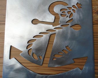 Anchor stencil metal stencil, wood router, painting, wood burning, pattern making, wood working, tracing cnc cut steel