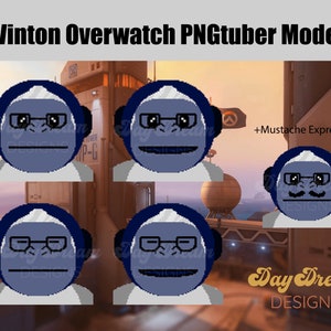 Derpy Winston Pngtuber Model winton Overwatch - Etsy