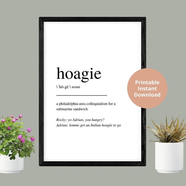 Hoagie Philadelphia Print | Instant Digital Download | Printable | Philadelphia Artwork | Gifts | Philly Artwork