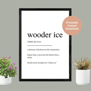 Wooder Ice Print | Philadelphia Print | Instant Digital Download | Printable | Philadelphia Artwork | Philly Artwork