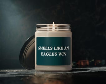 Candela di soia "Smells Like an Eagles Win" / Regalo per i tifosi del football di Philadelphia