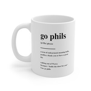 Go Phils Definition Coffee Mug | Philadelphia Phillies | Philly Gifts | Philly Sports | Go Phils