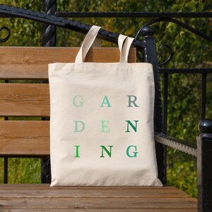 Gardening Tote Bag | Gift Bag for Gardeners, Plant and Flower Lovers | Mother&#39;s Day Gift