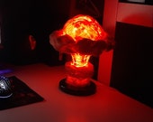 Atomic Bomb, night light in the form of a nuclear explosion, fallout, bigboom, decor, handmade, creativity, Diorama, cyberpunk 2077