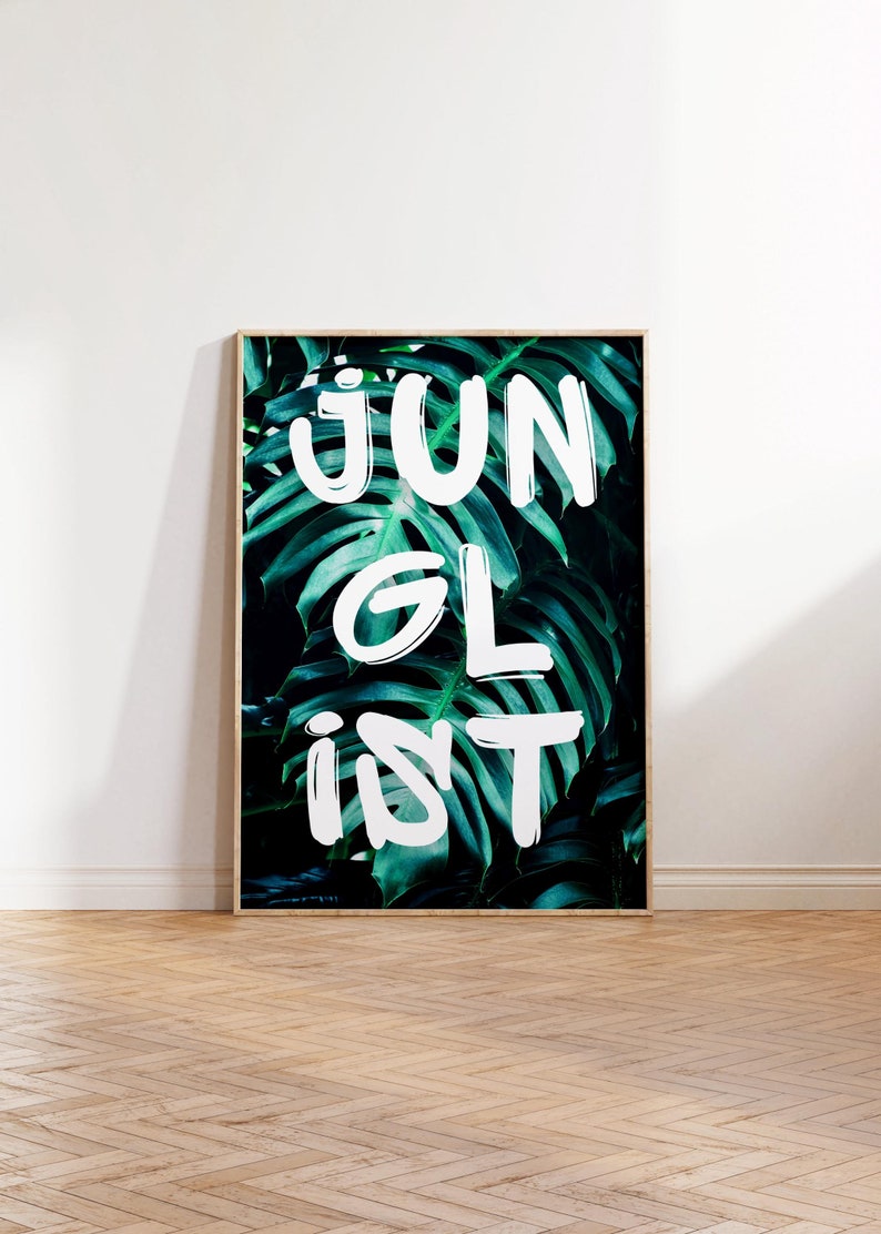 Poster for Junglist Drum & Bass Fan and Music Lover Etsy