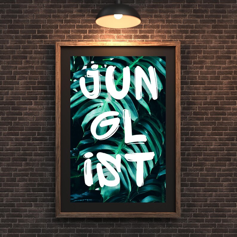 Poster for Junglist Drum & Bass Fan and Music Lover Etsy