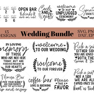 Wedding Sign svg Bundle, Welcome svg, Wedding svg Bundle, Rustic Wedding Sign svg, svg for signs, Wedding Sign Svg ,Wedding svg cut files