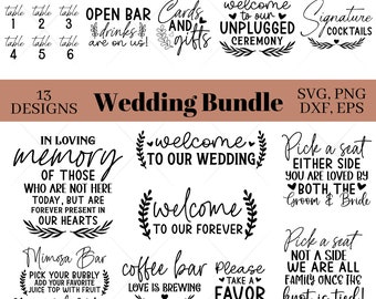 Wedding Sign svg Bundle, Welcome svg, Wedding svg Bundle, Rustic Wedding Sign svg, svg for signs, Wedding Sign Svg ,Wedding svg cut files