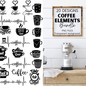 Coffee Bundle, Coffee Cup png, Coffee Mug png, Coffee Clipart, Coffee silhouettes , Coffee elements , Tumbler Svg, Coffee Cup Clipart