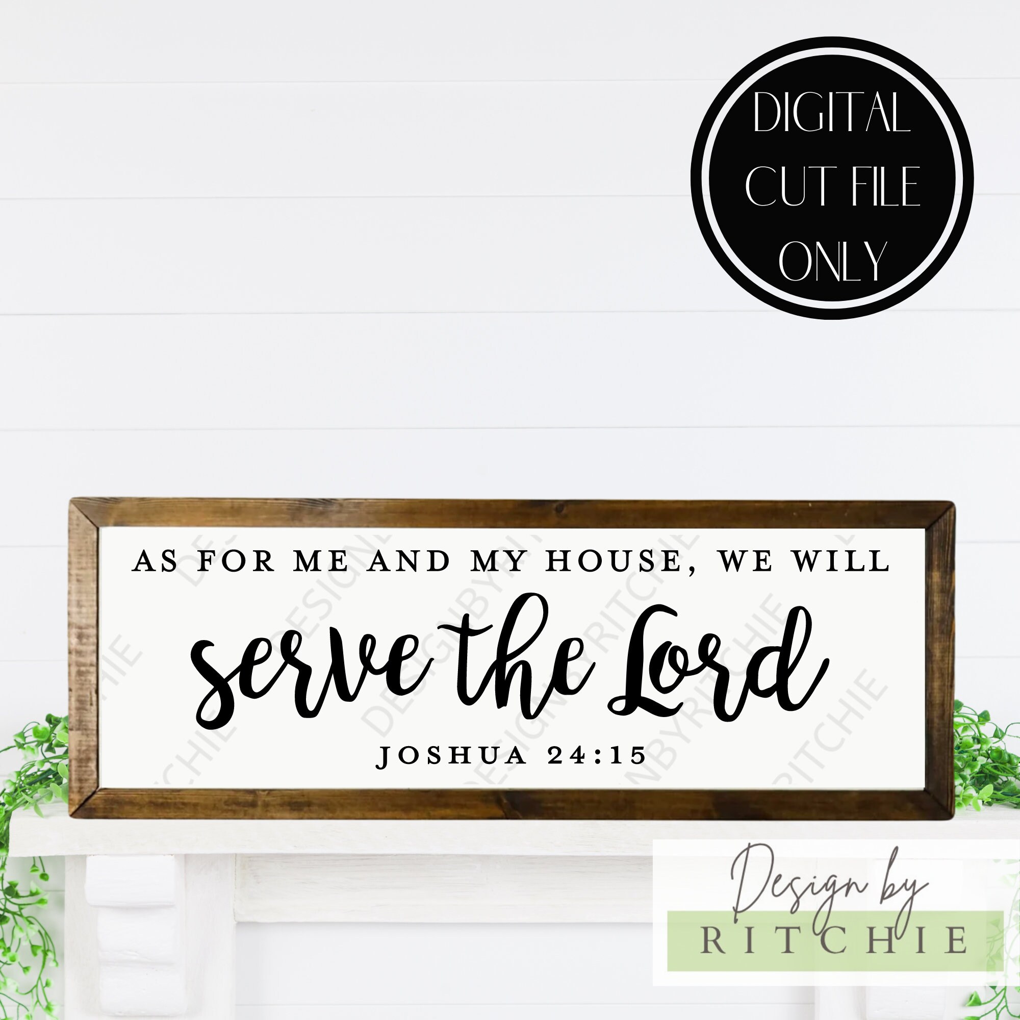 As for Me and My House We Will Serve the Lord Svg Bible Quote - Etsy