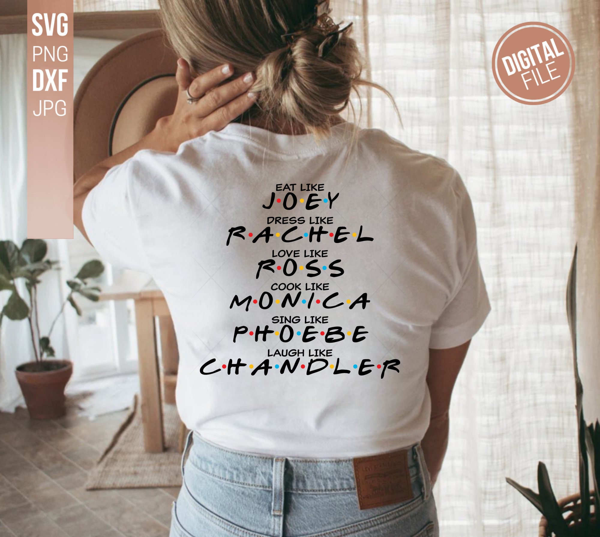 Friends TV Show Quote Svg, Friends Svg, Rachel Phoebe Monica Chandler Joey  Ross, Friend TV Show, Friends Show Svg-png-dxf-eps - Etsy, image size:2000x1788