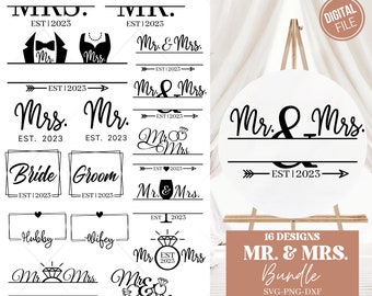 Wedding Sign Bundle, Mr and Mrs svg, Wedding svg Bundle, Wedding Sign svg, svg for signs, Wedding Sign Svg ,Wedding svg cut files