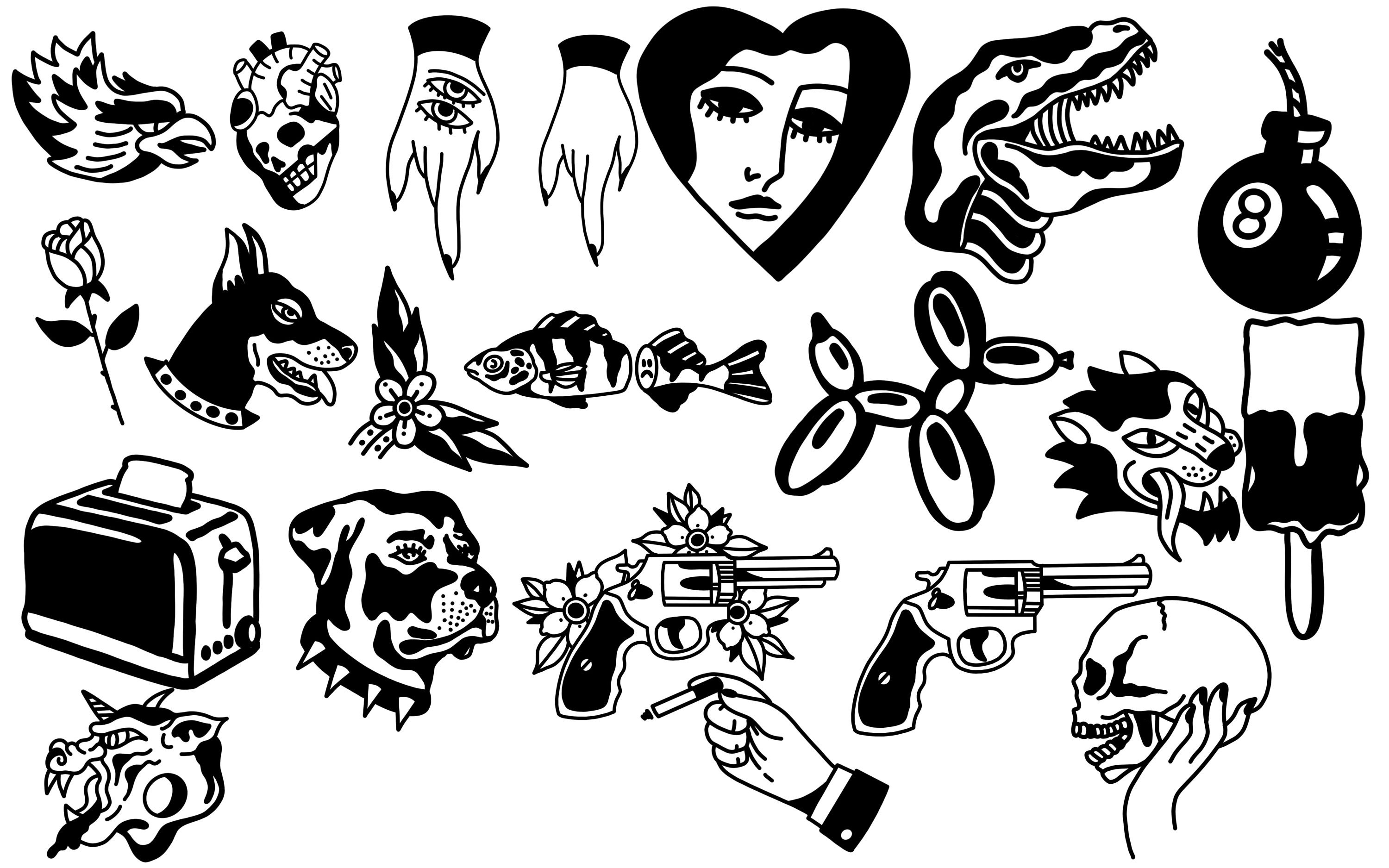 Tattoo Svg | Old School Svg | Tattoo Flash Svg | Commercial