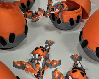 Halloween mini dragon with matching egg