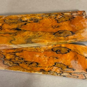 Stabilized Spalted Beech knife handle scales 3/8x 2 x 5.75