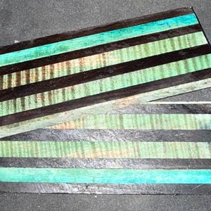 Stabilized Maple and African blackwood knife handle scales3/8x2x 5.75