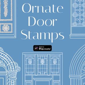 Ornate Door Stamps Brushes for Procreate