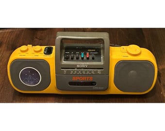 Wow! My brother just got the coolest boom box! He calls it a ghetto blaster