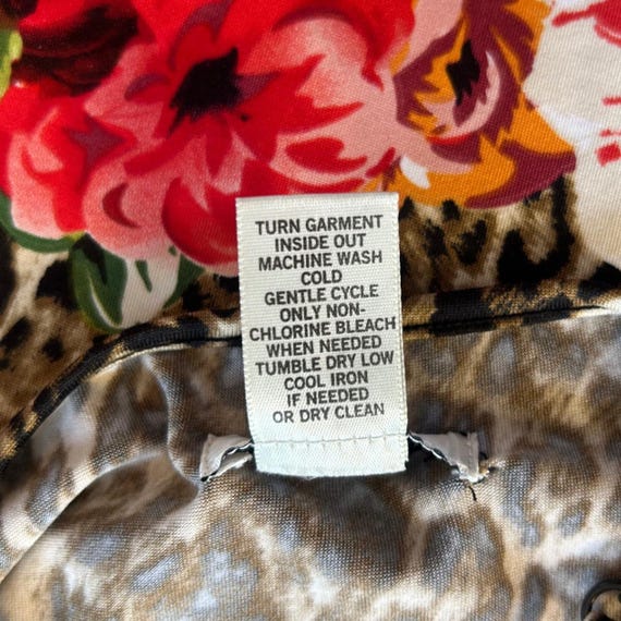 Cache Leopard Animal Print Floral Lace Trim Cami … - image 8