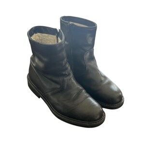 Blondo Snow Boots Winter Mens Size 9 Black Leather Wool Lined Pull On Canada JASPER Leather Ankle Boots | Men main image 4