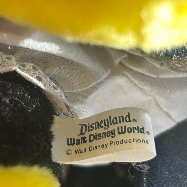Vintage 1970s Walt Disney Mickey Mouse Plush Doll Toy Disneyland Made In Korea image 8