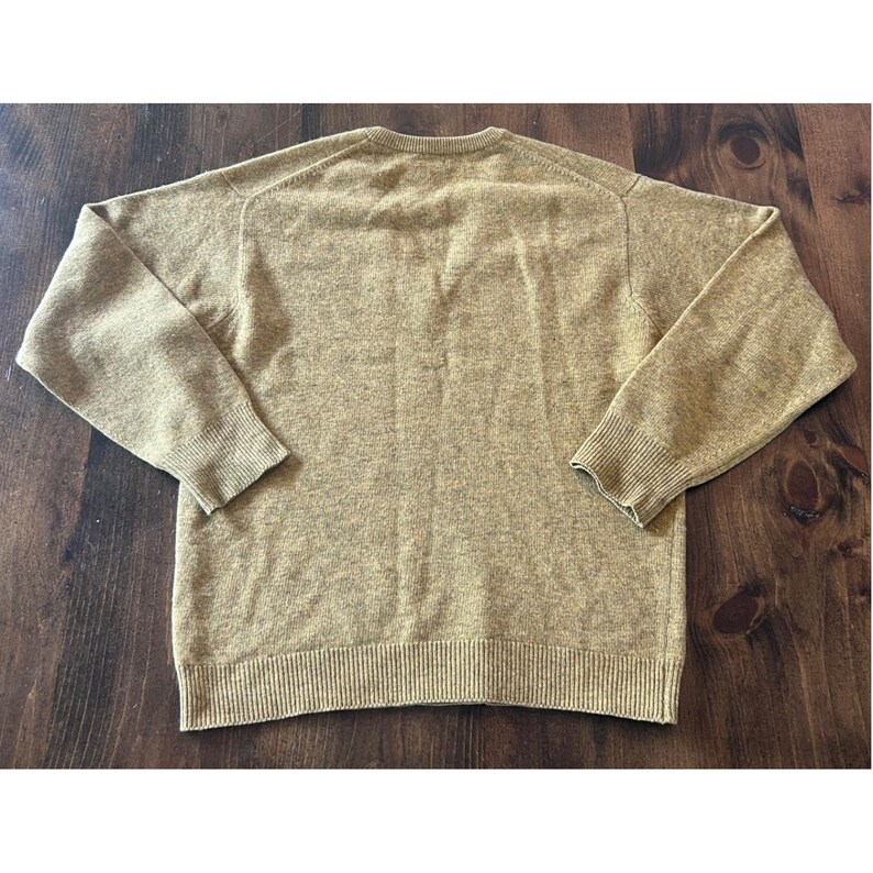 Vintage Lyle & Scott 100% Pure Cashmere V-Neck Sweater Scotland Size 38 Casual image 3